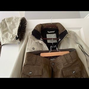 Orage Women’s Ski Jacket with Ski Pants & Fur Hood